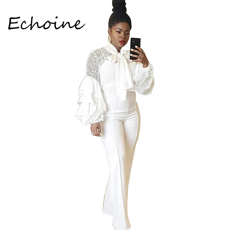 Блузка женская шифоновая с оборками на рукавах повседневная прозрачная сетчатая