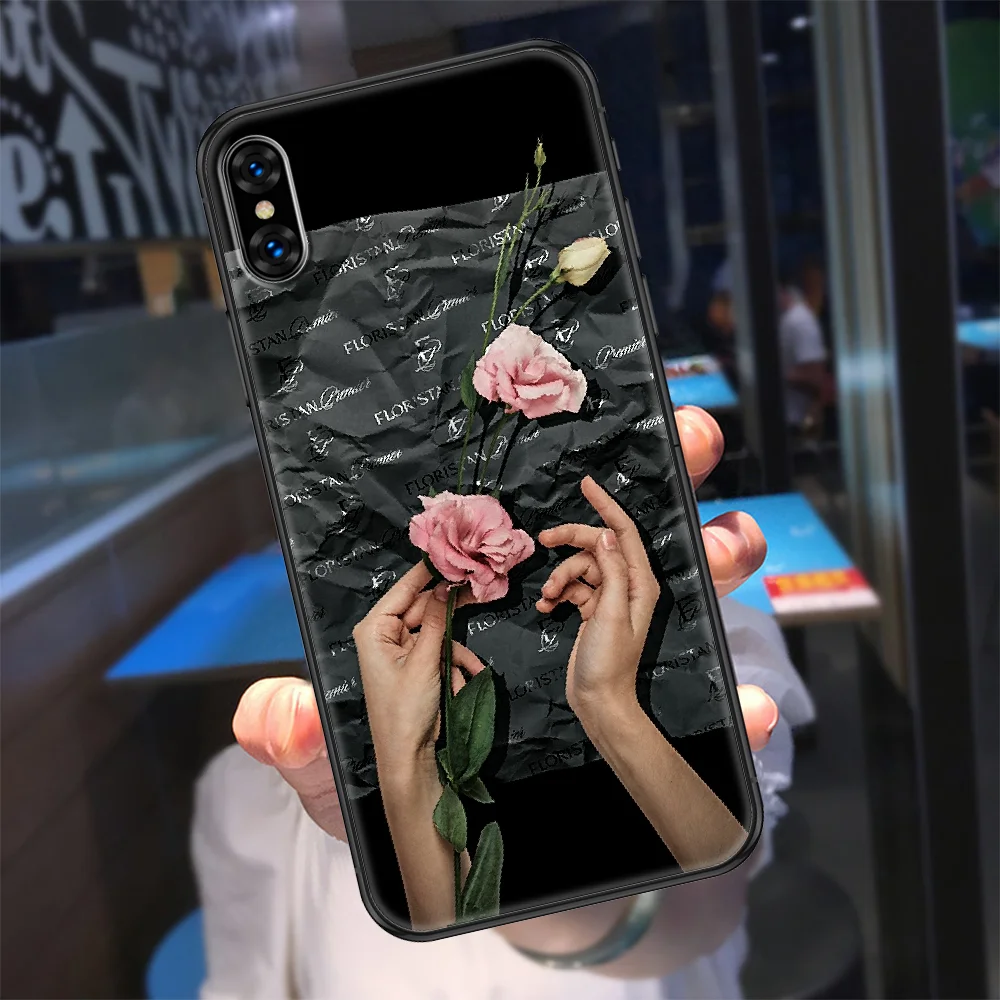 Романтичный чехол для телефона с цветочным рисунком корпус iphone 5 Женский 2 6 6s 7 8 12