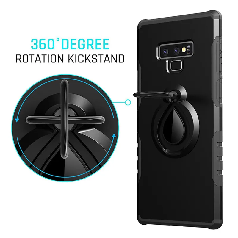 Shockproof armor ring holder phone coque for Samsung galaxy S9 case plus S7 edge cover S8 funda note 8 a7 A5 2017 9 |