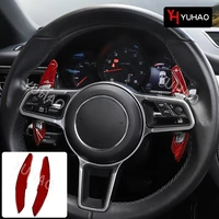 car steering wheel carbon fiber paddle shift extender for porsche macan cayenne panamera 718 911 automotive interior accessories