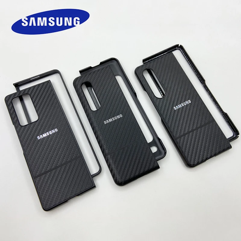 Складной чехол из углеродного волокна для Samsung Galaxy Z Fold1 Fold2 Fold3 Fold4 сверхтонкий