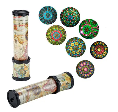 Винтажный масштабируемый вращающийся калейдоскоп волшебный изменяемый