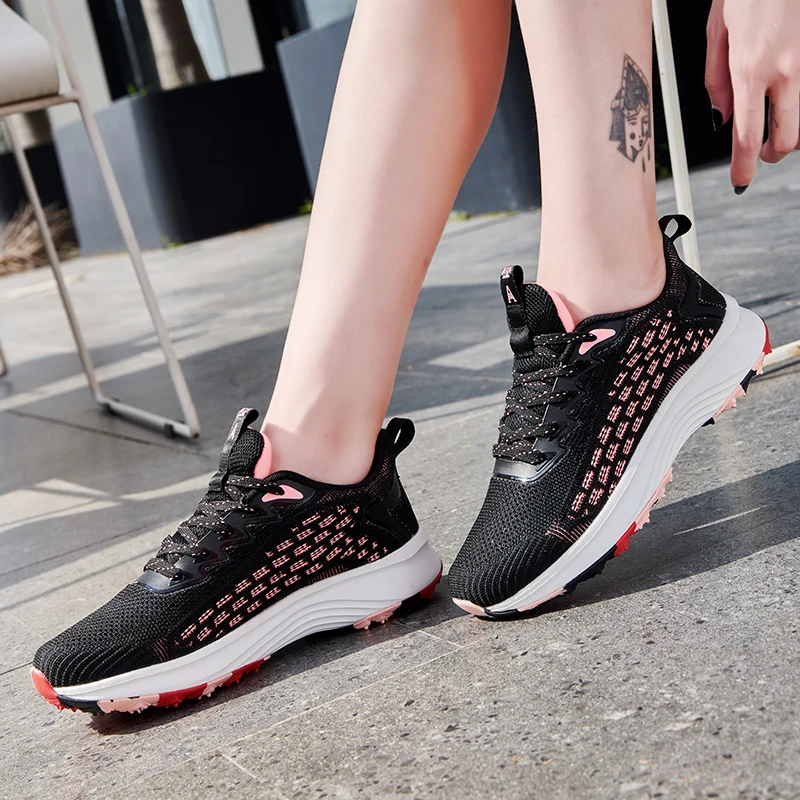 New Men's and Women's Golf Training Shoes Men's Non-slip Golf Shoes Outdoor Grass Comfortable Men's Sports Golf Shoes Size 36-45