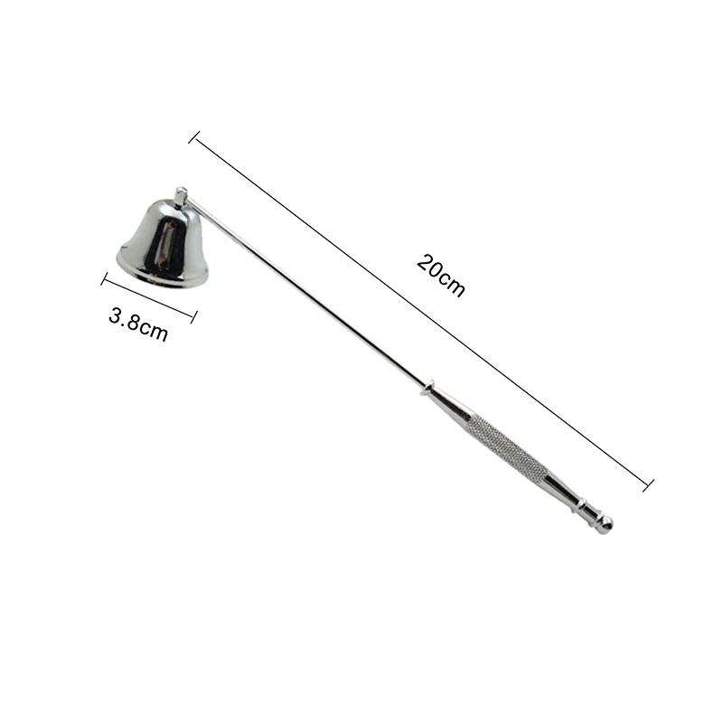 

Candle Snuffer Accessories Vintage Decoration Candle Cover Tool Bell Shape Long Handle Banquet Safely Extinguish Home Decor