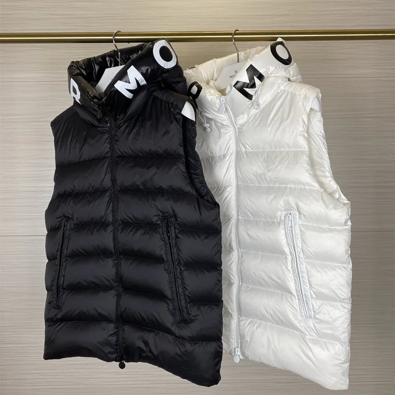 

Couples Man Women designer Luxury Brand Down Jacket Vest Coats Hooded Parkas For Girl Warm Top quality Down Jacket Vest Woman