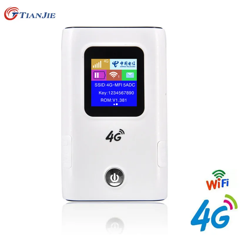 Wireless WiFi Router LTE Mini Modem 3G 4G Sim Card Mobile 150Mbps FDD TDD Broadband Routers Power Bank with 6000mHA Battery