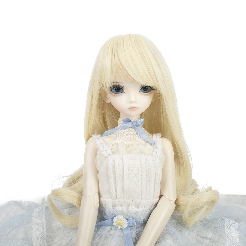 Термостойкие искусственные волосы для кукол аксессуары красивые светлые блонд