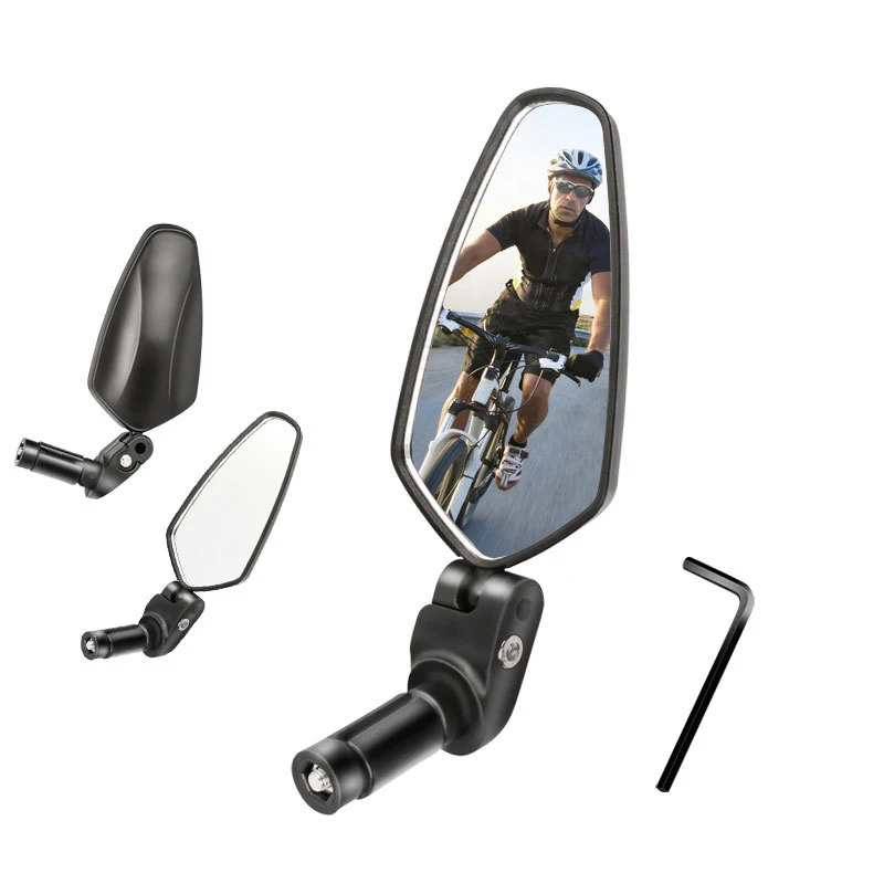 

Bicycle Back Mirror Handlebar End MTB Road Bike Rearview 360 Degree Rotate Convex Mirror Flexible Safe Cycling Mirrors BC0668