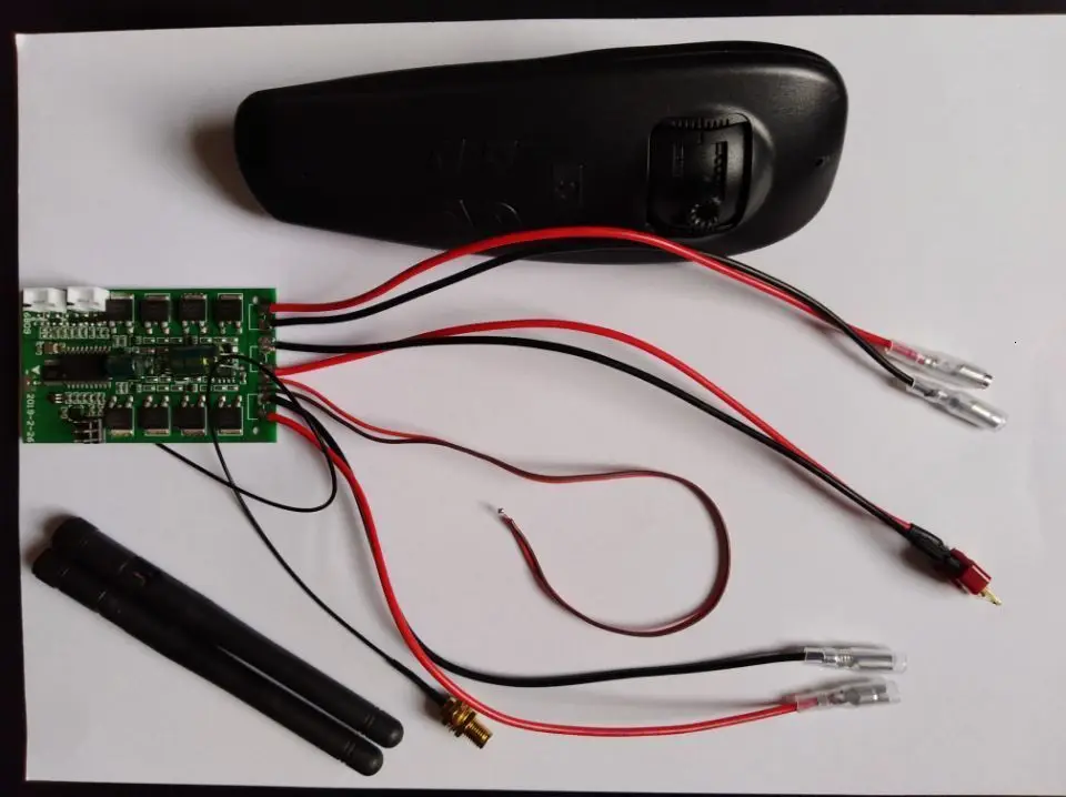 Rc приманка лодка 6ch 2,4g пульт дистанционного управления передатчик ж/гироскоп+ приемник двойной двигатель дифференциальный приемник Печатная плата 6 v-12 v
