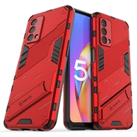 armor rugged phone case for oppo realme 7 narzo 20 reno 5 a93 f17 4 lite a53 a32 c15 c12 v15 pro plus 5g 4g bracket back cover