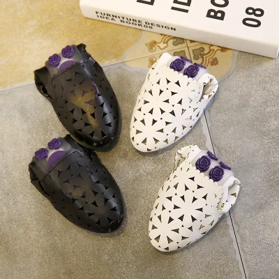 

Hollow single shoes women 2021 summer and autumn pointed toe hole shallow mouth casual large size women flat shoes