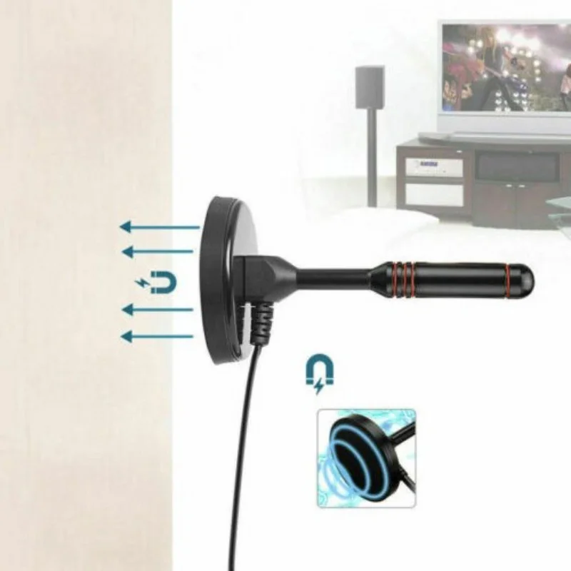 Высококачественная комнатная цифровая ТВ антенна 200 миль дальность HD 1080P