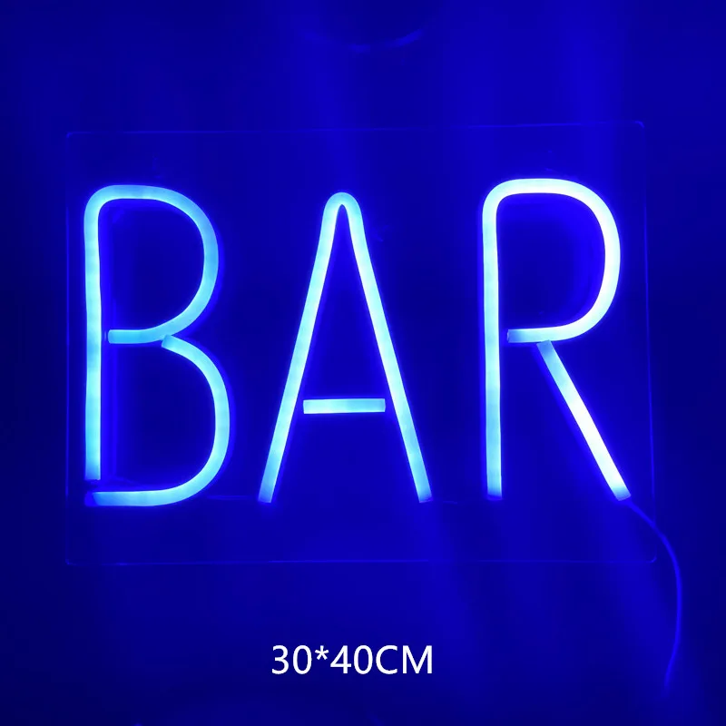 Бар неоновые знаки с Панель Неоновые Настенные светильники атмосферу витрину