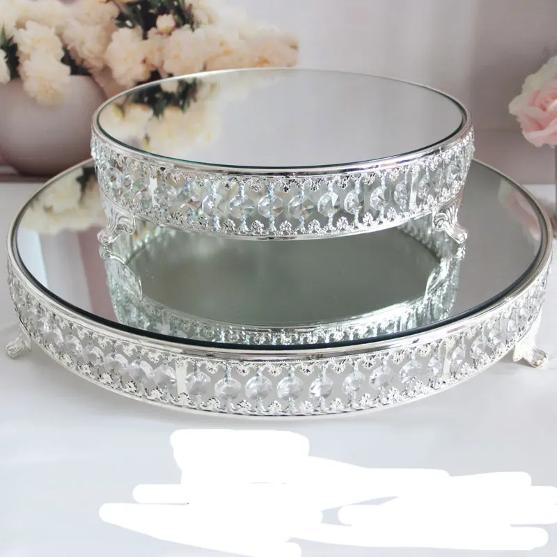 Европейский десертный поднос серебряная тарелка металлическая акриловая