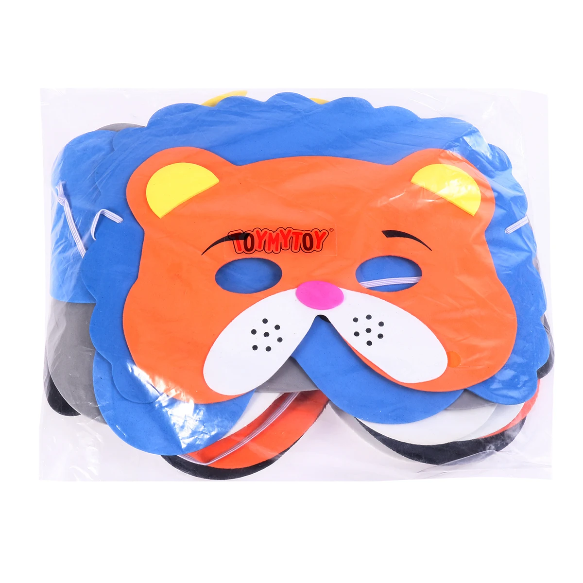 TOYMYTOY, 12 шт., маска для лица с животными, маска с милыми животными для детей, маска для танцев, вечерние, карнавальные, костюмы на Хэллоуин, маски для детей