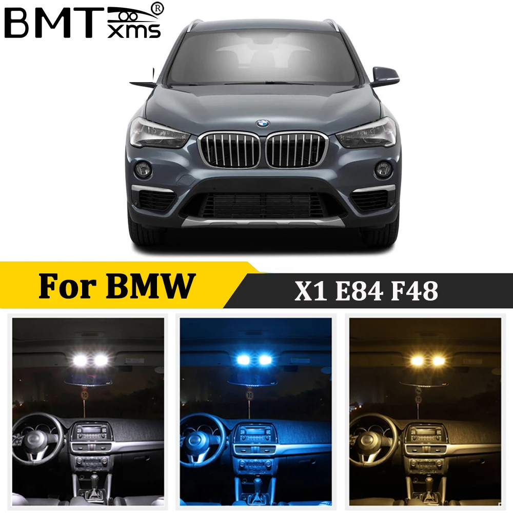 Автомобильный светодиодный купольный светильник BMTxms Canbus для BMW X1 E84 F48 2003 2018 без