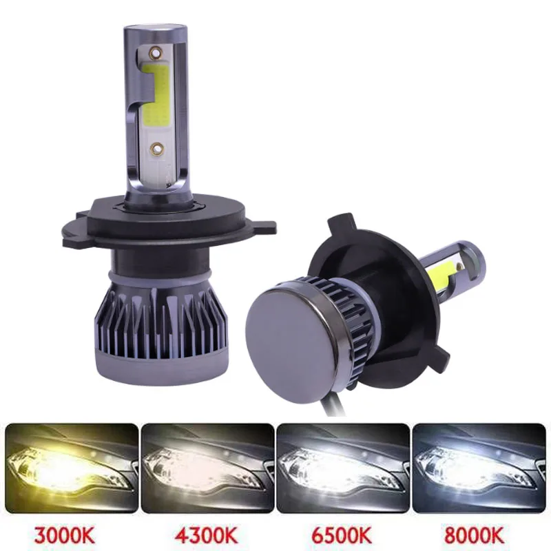 

2pcs H4 H7 LED H1 H3 H8 H11 HB3 9005 HB4 9006 H27 880 881 LED Bulbs Mini Car Headlight Lamp 12000LM 72W Auto Headlamp 12V 24V