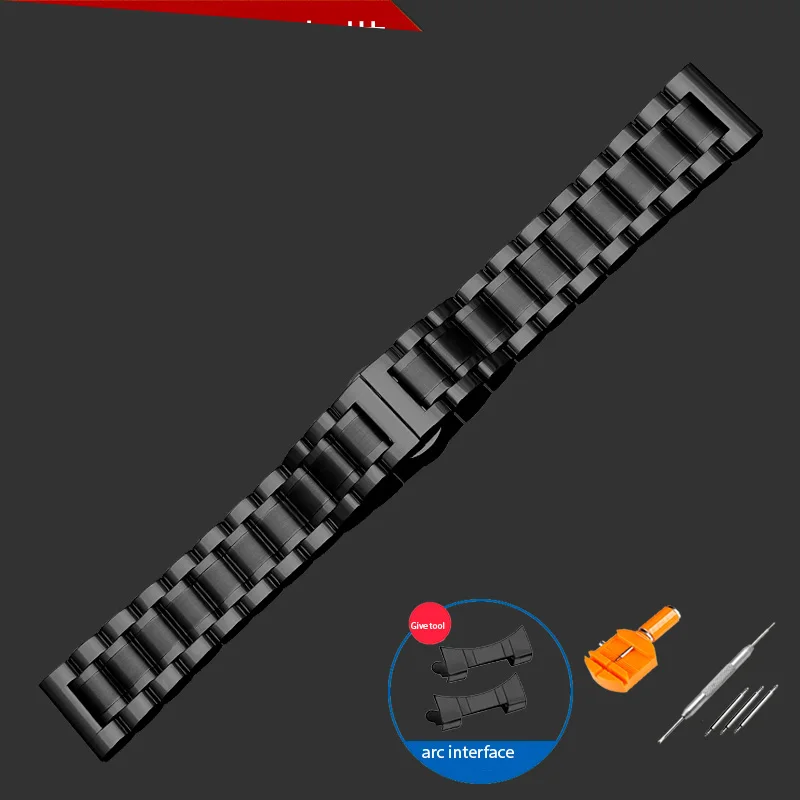 Ремешок сменный металлический для наручных часов браслет из нержавеющей стали