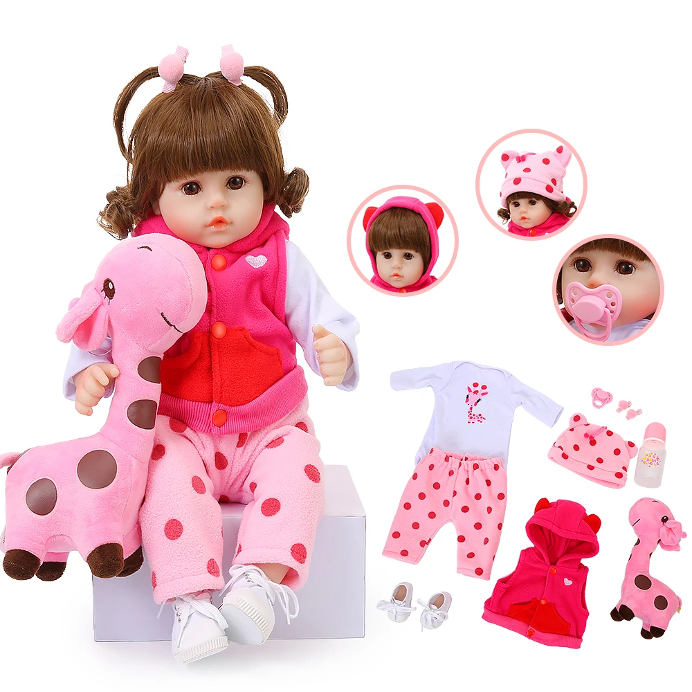 Reborn Baby куклы 48 см силиконовые реалистичные Doll очаровательны похожая на настоящую