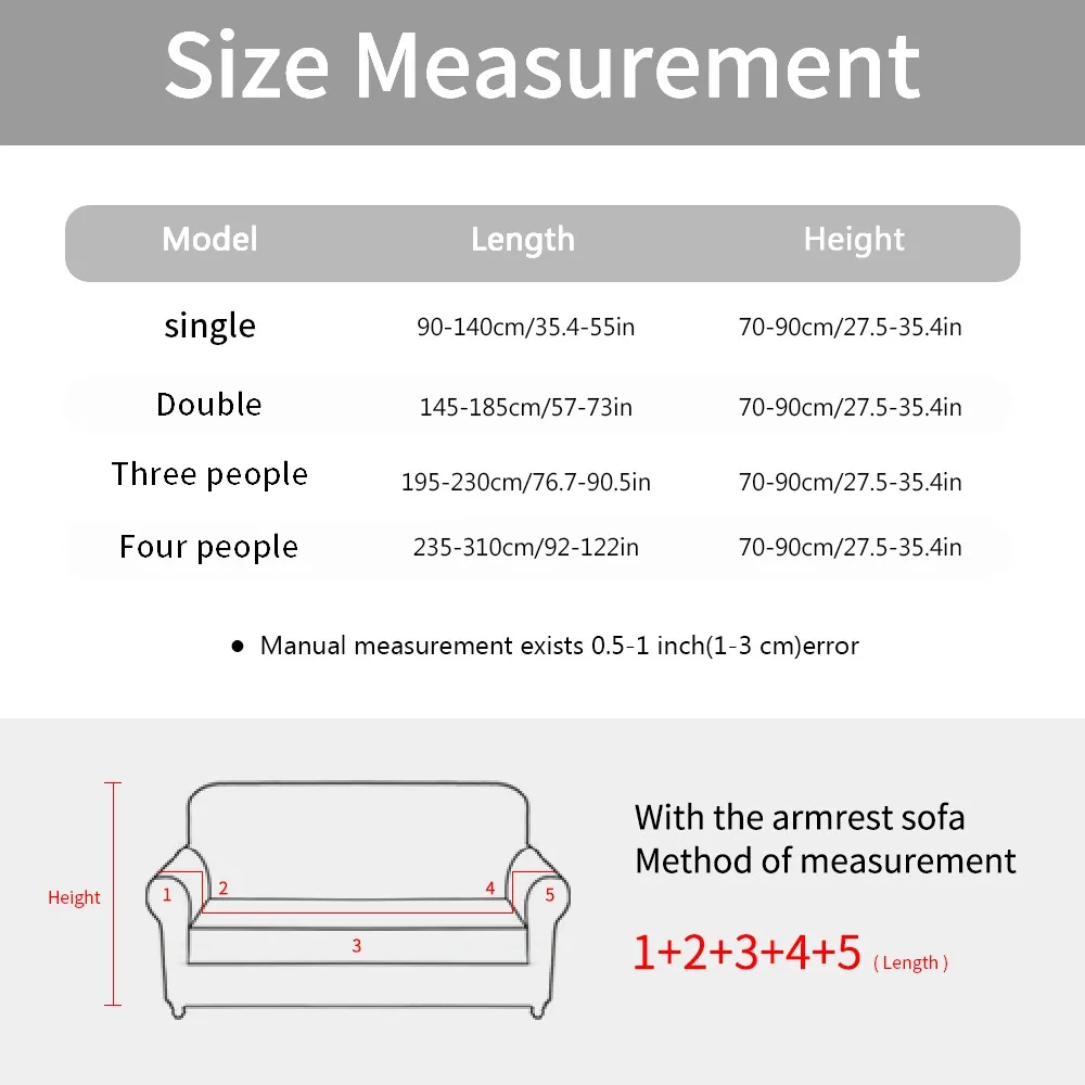 

1/2/3/4-seater Elastic Sofa Cover Seater Seat Modern Protector Washable Furniture Slipcover Printed Chair Seat Hotel Banquet