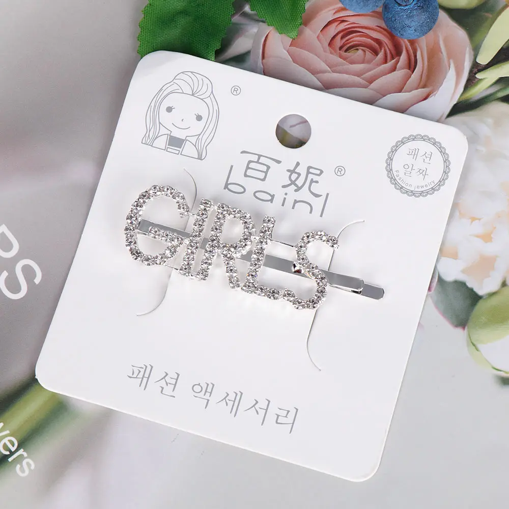 Заколки для волос с надписью женщин аксессуары 1 шт. | Красота и здоровье