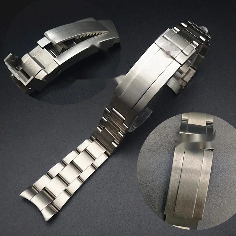 

Ремешок сменный для часов Rolex, металлический браслет из нержавеющей стали, черный/зеленый/водный привидение, 20 мм/21 мм