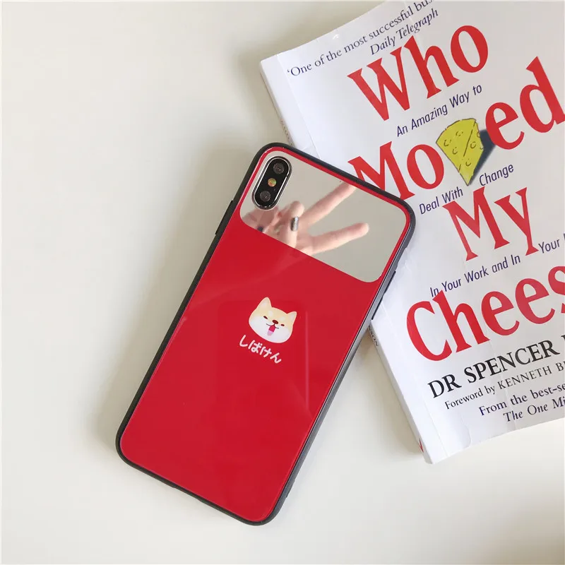HYH iPhone Glass Case Cute Pattern Anti Knock Fitted for Apple iphone 6 7 8 plus x xs xr max VIP |