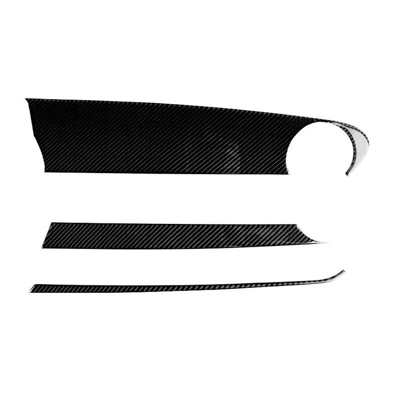 

beler Carbon Fiber 3pcs Interior Co-pilot Position Dashboard Trim Cover Panel Decoration Fit for Chevrolet Camaro 2017 2018 2019