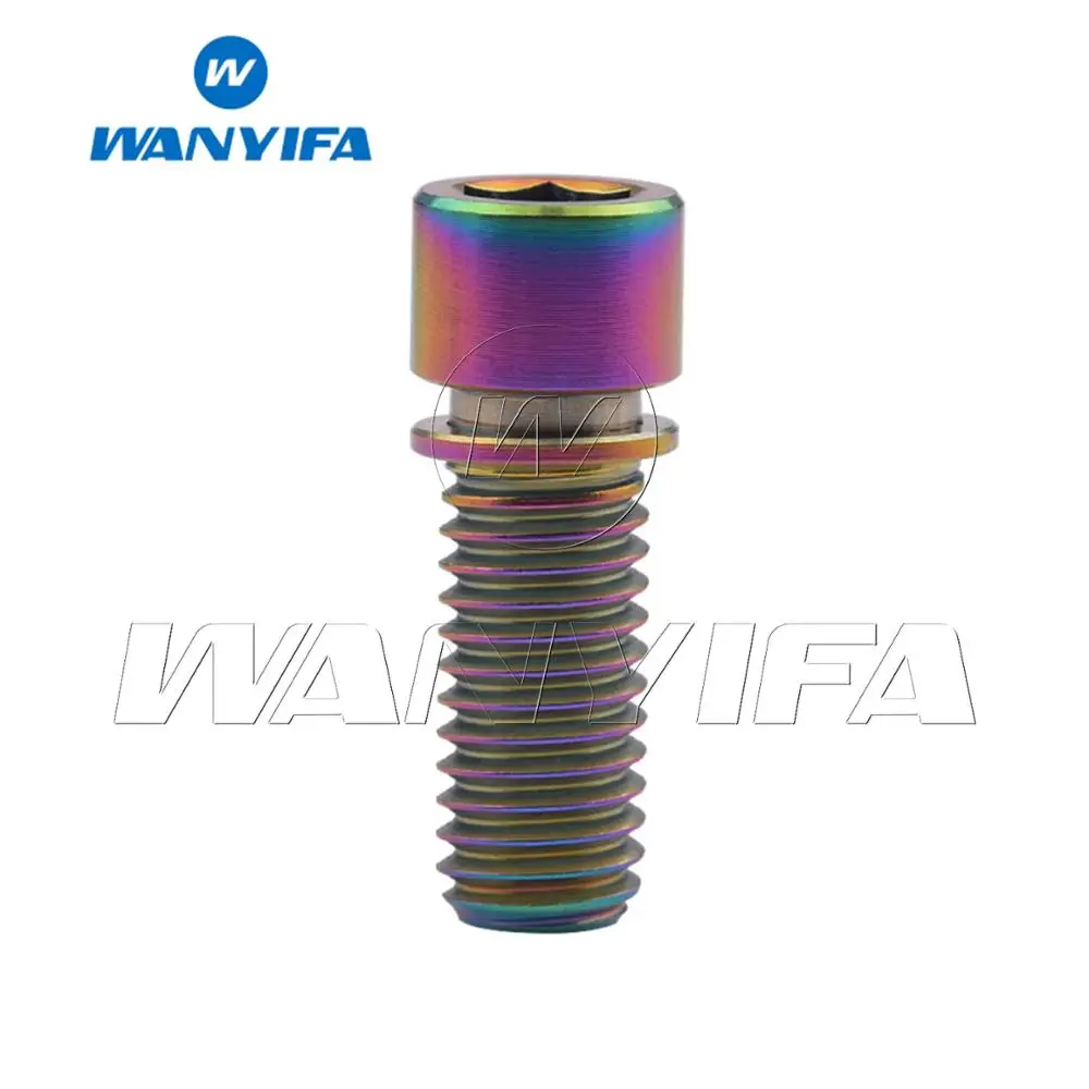 M8x20 Rainbow Велосипедный титановый болт Ti с шестигранной головкой M8x20 25 мм для BMX штока велосипедные винты велосипедные болты для выноса руля - Цвет: M8x20 Rainbow