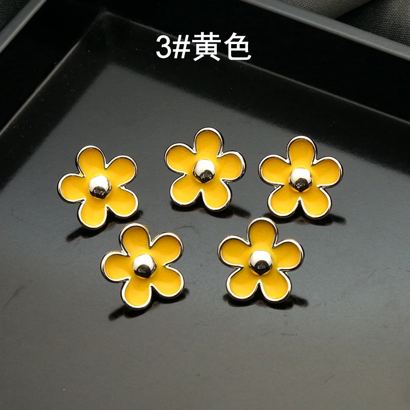 

10pcs 15mm Plastic Flower Sewing Women Children Buttons for Clothing Needlework DIY Decorative Botones Garment Craft