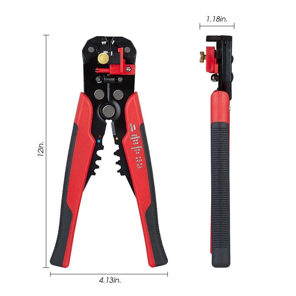 

5-in-1 Multifunctional Automatic Wire Stripper Manual 28 X Self-adjusting Tool 12 About 3cm X Disassembly X7E5
