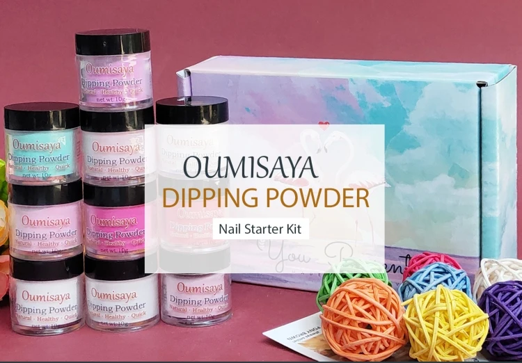 10 г x 28 шт. набор розовый/белый/прозрачный/блеск/телесный цвета Oumisaya ногтей погружения порошок системы(нет необходимости УФ/светодиодный светильник лампы лечения