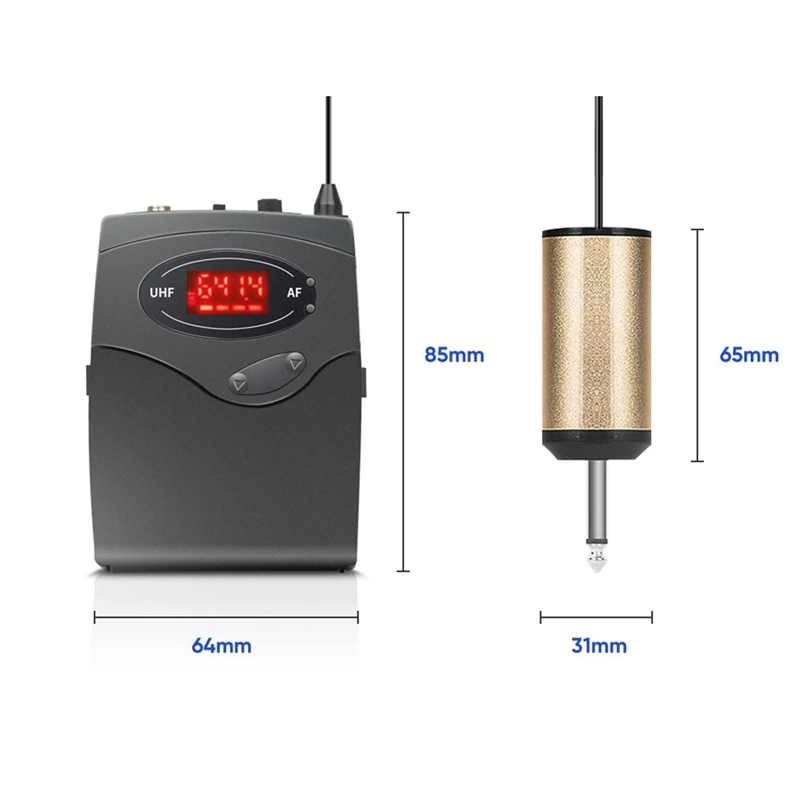 Wireless Microphone System Set With Headset & Lavalier Lapel Mics Beltpack Transmitter Receiver | Электроника