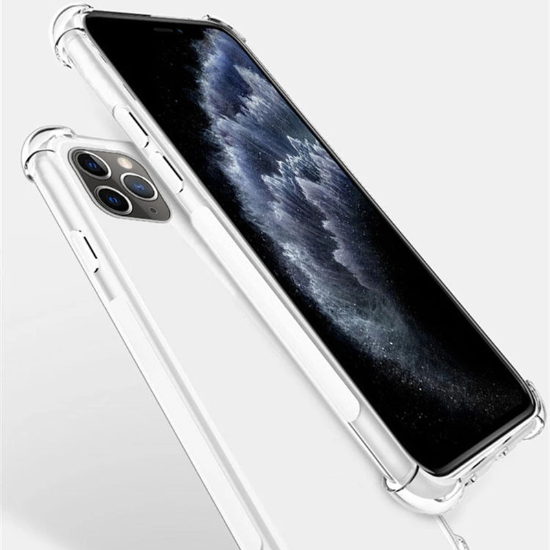 Фото Чехол для iPhone 11 Pro Max чехол 6 7 8 Plus X XS прозрачный с усилением в четырех углах Чехол для iPhone 11 Pro Max чехол 6 7 8 Plus X XS прозрачный с усилением в четырех углах