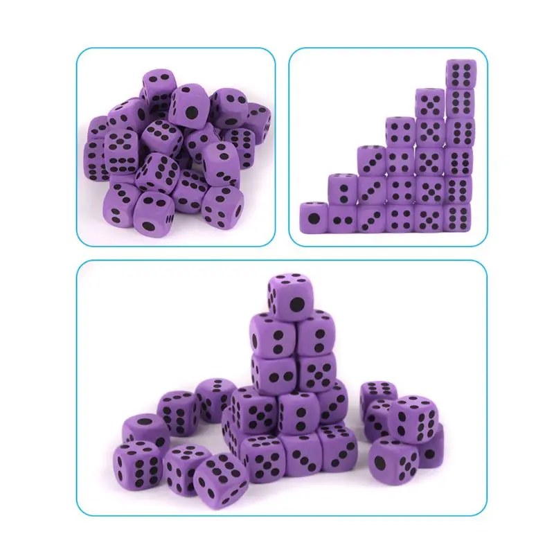 6 шт. специальные гигантские игральные кости из пены EVA, детские развивающие игрушки, игральные кости для детских вечеринок