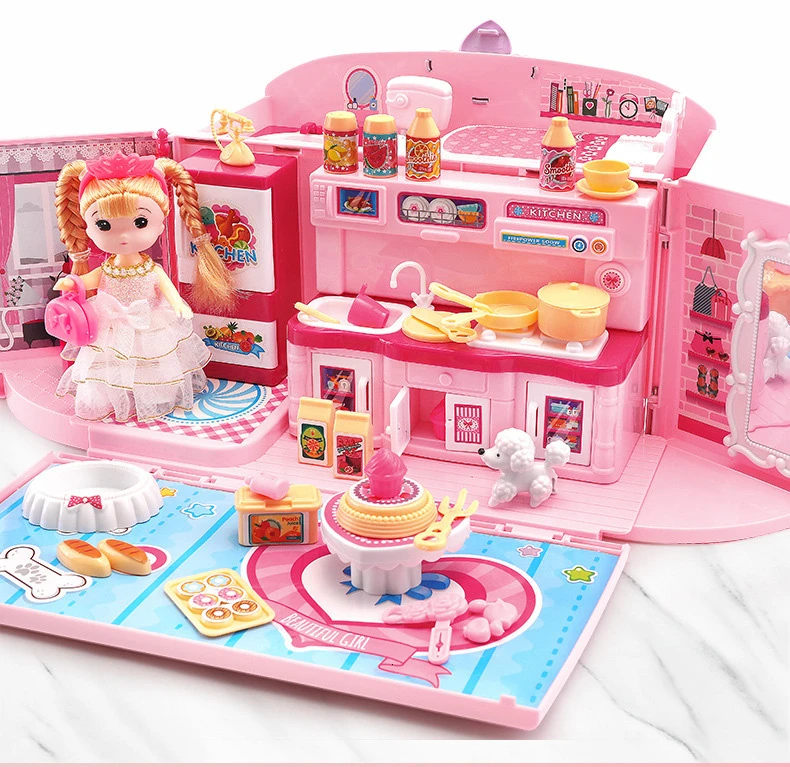 DIY кукольный домик игрушки мебель Миниатюрные аксессуары милый модель кухни