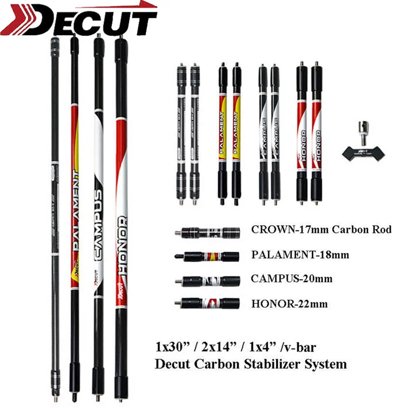 Карбоновый стабилизатор для стрельбы из лука 30/10/4 дюйма 1 комплект|Лук и стрела| |