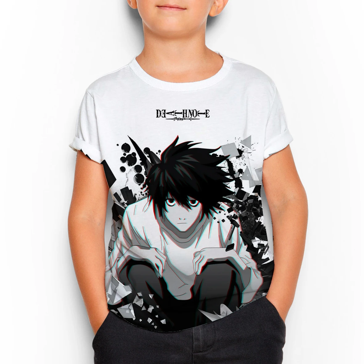 

Japanese Manga Death Note 3D Print Children Clothing Streetwear T-shirts Kids Cartoon Anime Girls Boys Oversized T-shirt Clothes