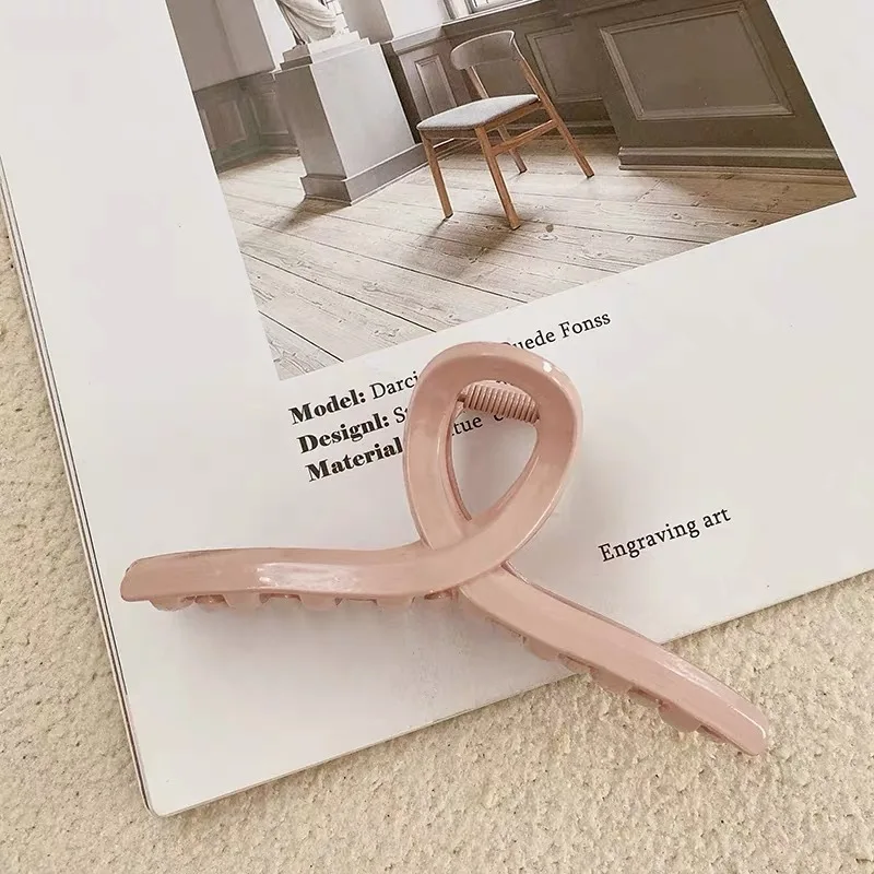 Заколка для волос женская с прозрачными крапанами милая прямоугольная заколка