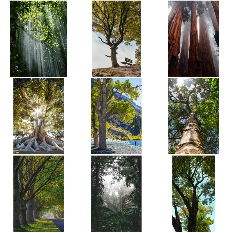 

Diy Embroidery Landscape Diamond Painting Green Big Tree Nordic Style Art Cross Stitch Modern Living Room Bedroom Decoration