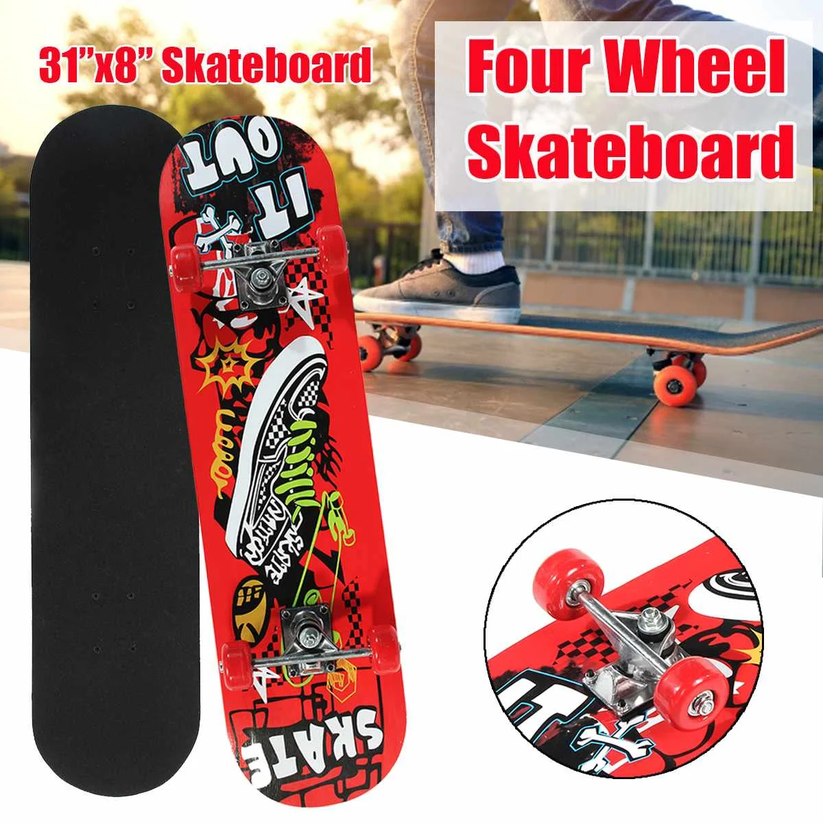 

80 см x 20 см взрослый четырехколесный 7 двойной Кленовый Скейтборд с термопереносом рисунком скейтборд кленовый длинный скейтборд для детей