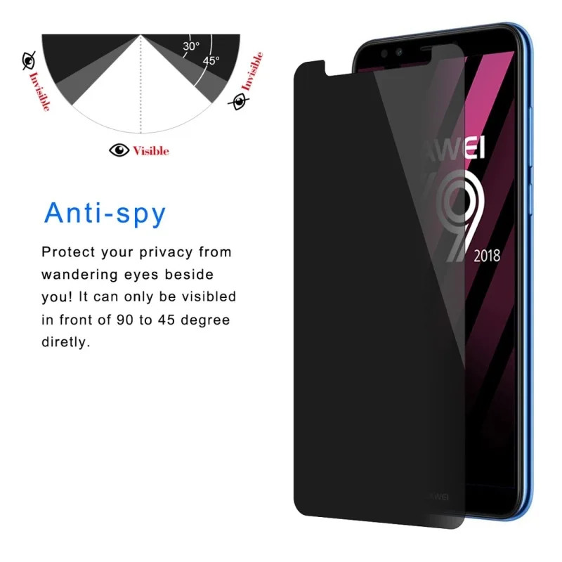 Закаленное стекло JGKK для конфиденциальности Huawei Y9 Prime 2019 Y9S противошпионская