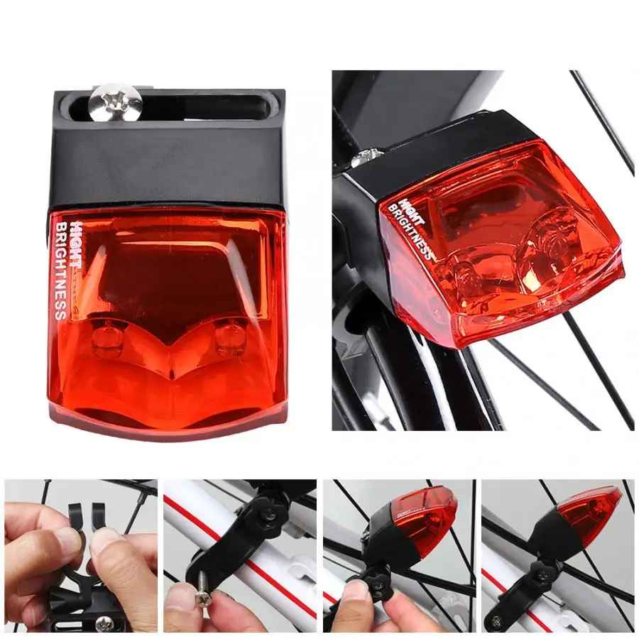 Автономный портативный IPX4 водонепроницаемый велосипедный задний фонарь для