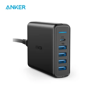 anker usb c premium 60w 5 port desktop charger with one 30w port for apple macbook nexus 5x6p 4 poweriq ports for iphone ipad free global shipping