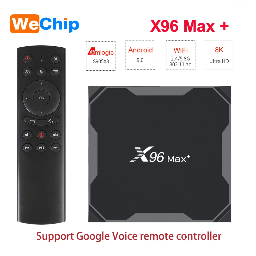 ТВ приставка X96 MAX Plus Android 9 0 Amlogice S905X3 8K Wi Fi Youtube HD 1000 м|ТВ-приставки и медиаплееры| |