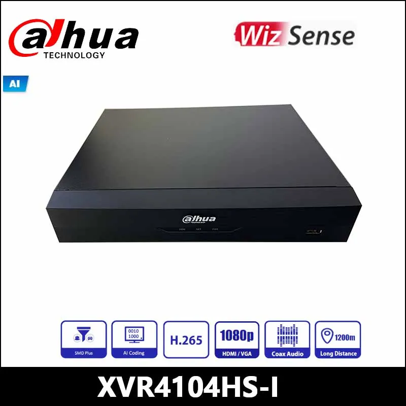 

Dahua XVR4104HS-I 4 Channel Penta-brid 1080N/720p Compact 1U 1HDD WizSense Digital Video Recorder Full-channel AI-Coding