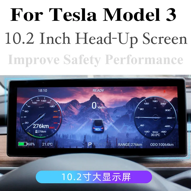 

Для Tesla Model 3 Model Y Model S 2019 ~ 2021 Автомобильная GPS-навигация CarPlay ЖК-панель кластер Оцифровка приборной панели