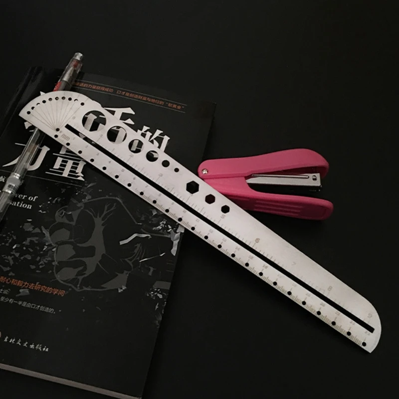 

Multifunctional Stainless Steel Angle Protractor Ruler Degree Measuring Tool 85DD