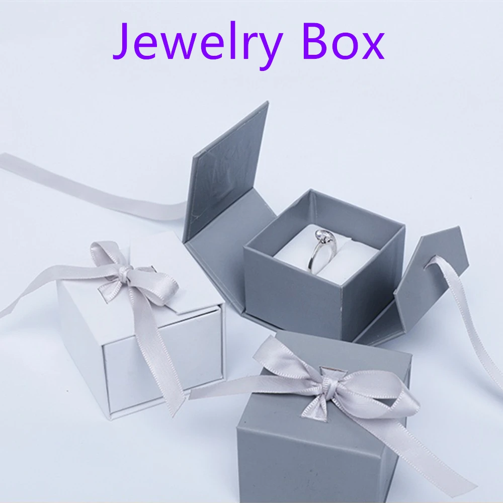 Элегантный подарочный бант для ювелирных изделий бумажная коробка упаковочная