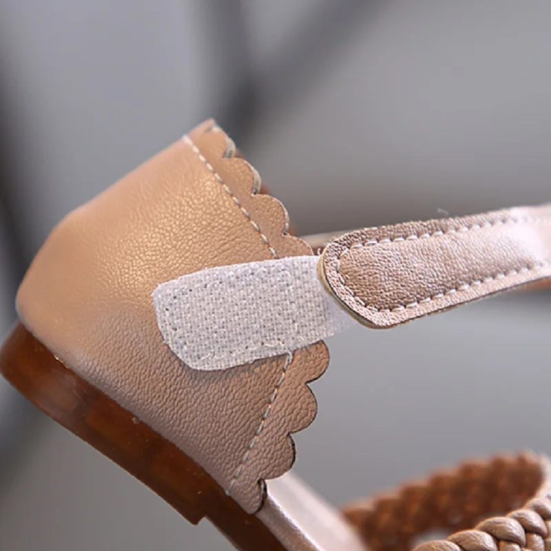 Детские сандалии новинка 2020 летняя обувь для девочек детские однотонные удобные